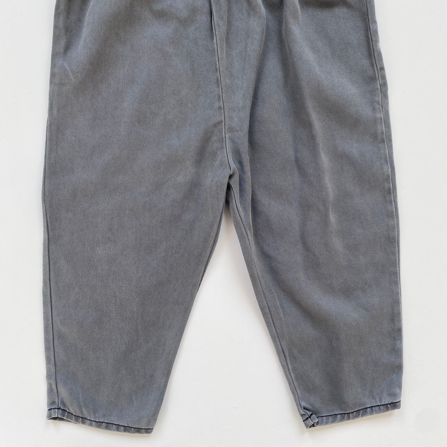 3-4Y Zara charcoal grey frill dungarees