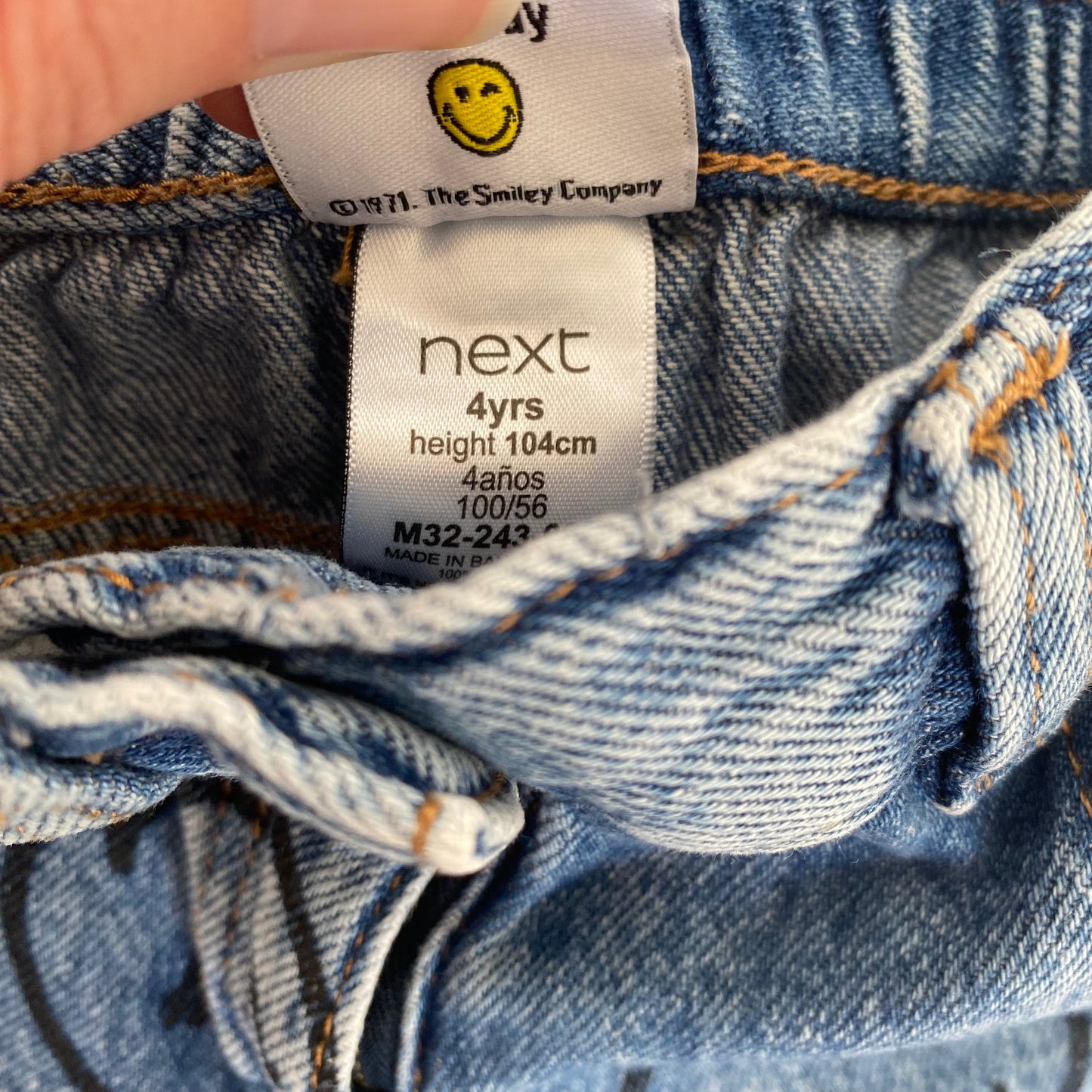 3-4Y Next x Smiley World wide leg jeans