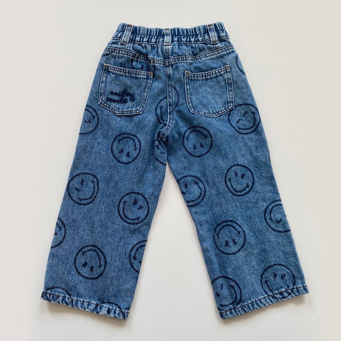 3-4Y Next x Smiley World wide leg jeans