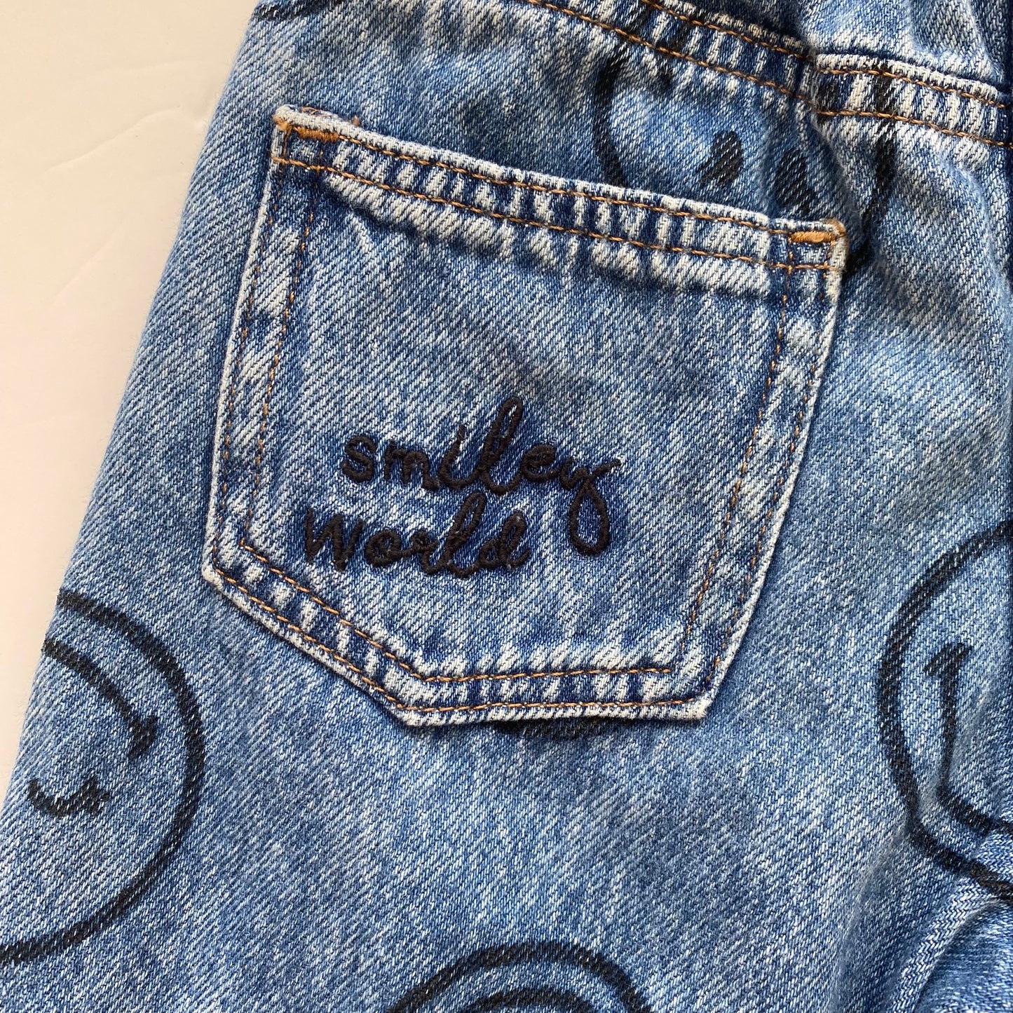 3-4Y Next x Smiley World wide leg jeans