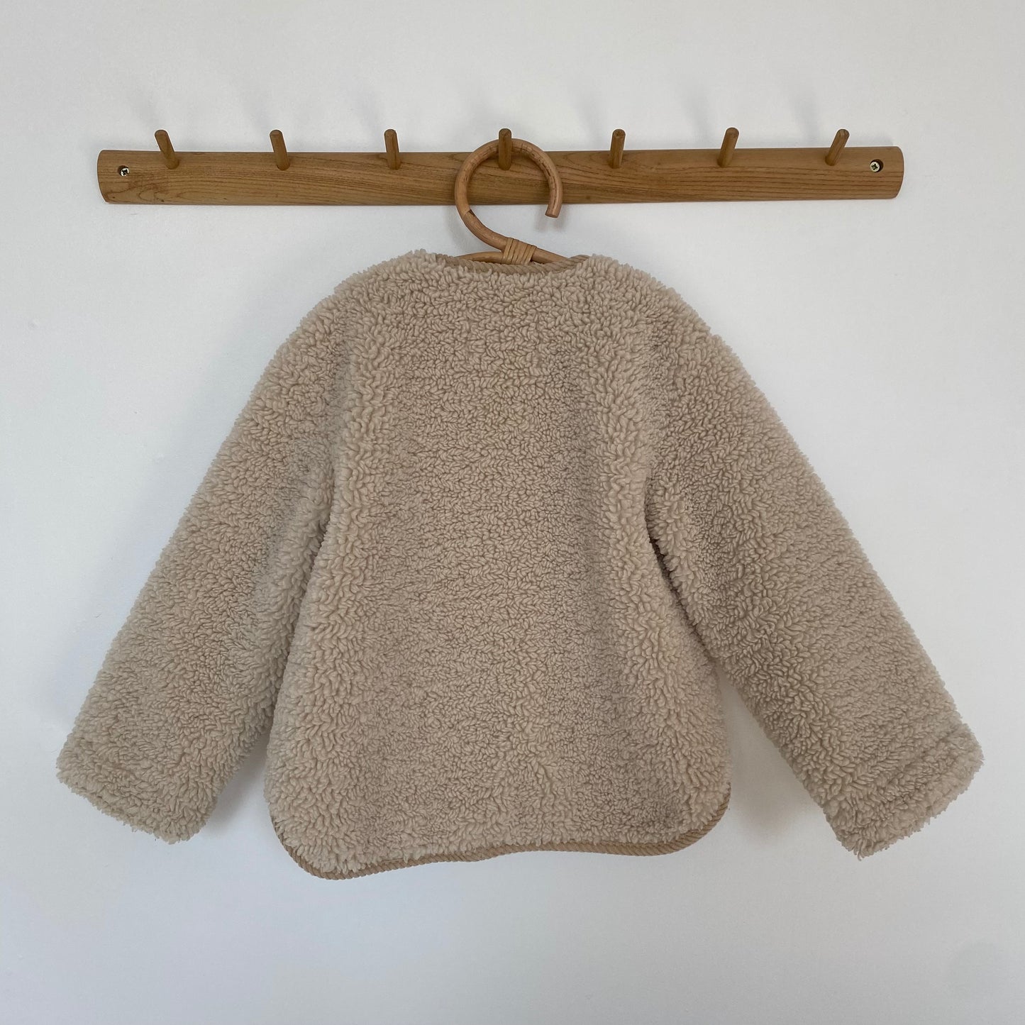 2-3Y Zara cream teddy borg fleece