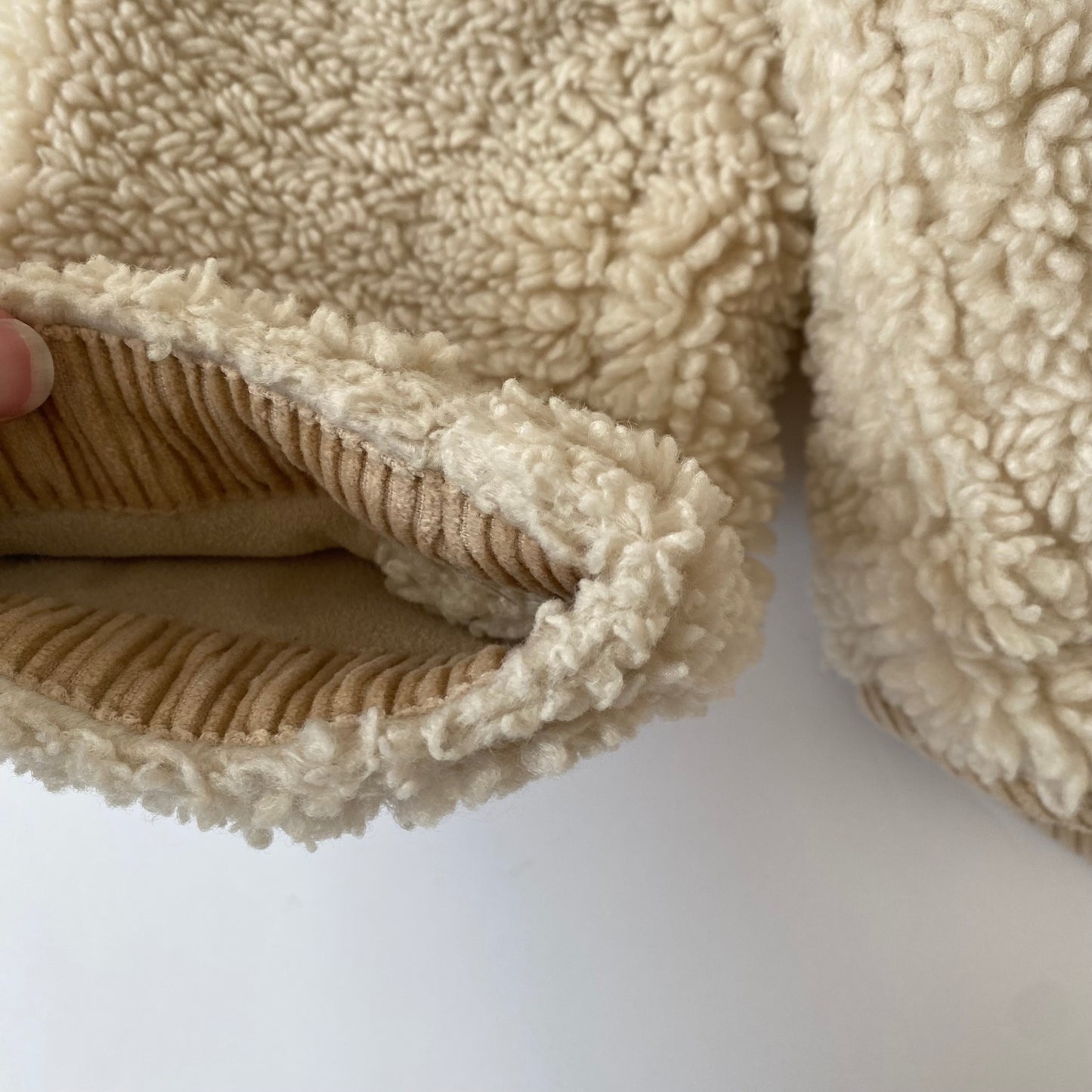 2-3Y Zara cream teddy borg fleece