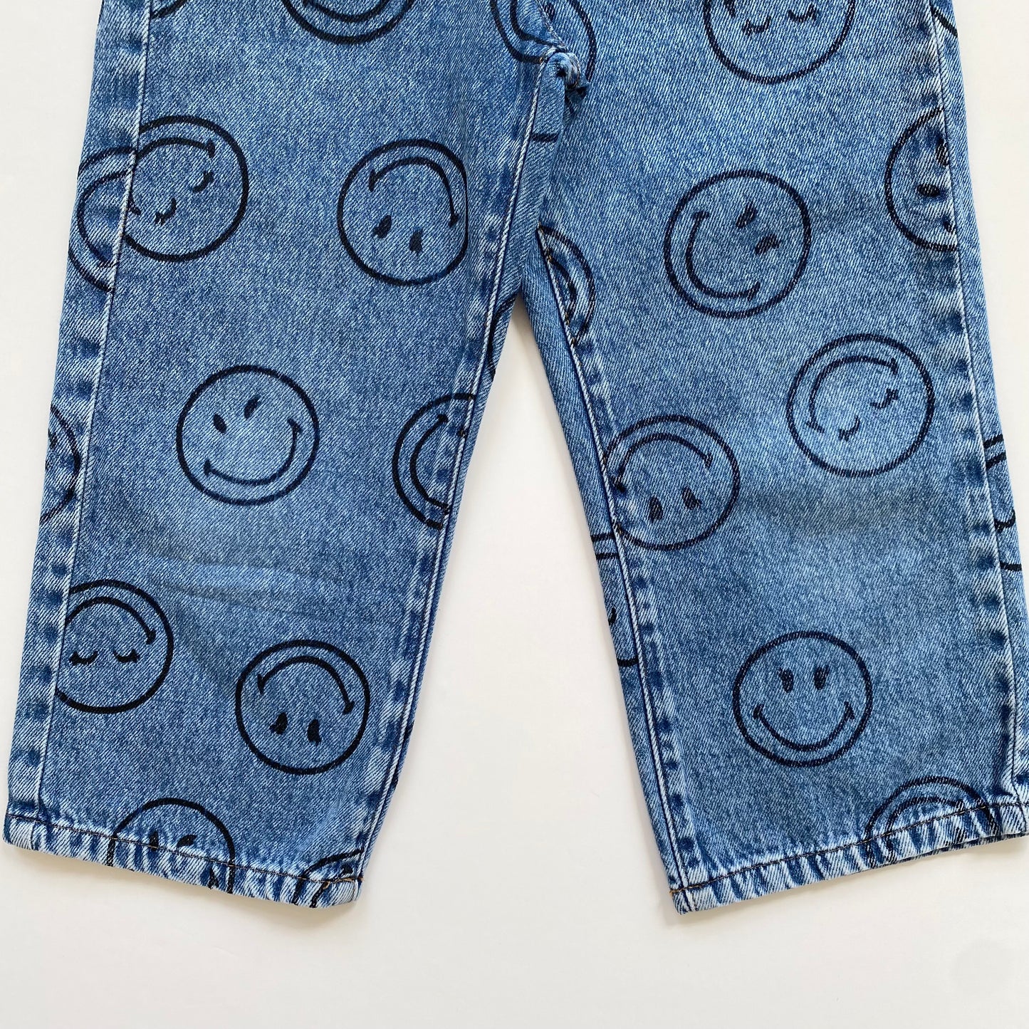 4-5Y Next x Smiley World wide leg jeans