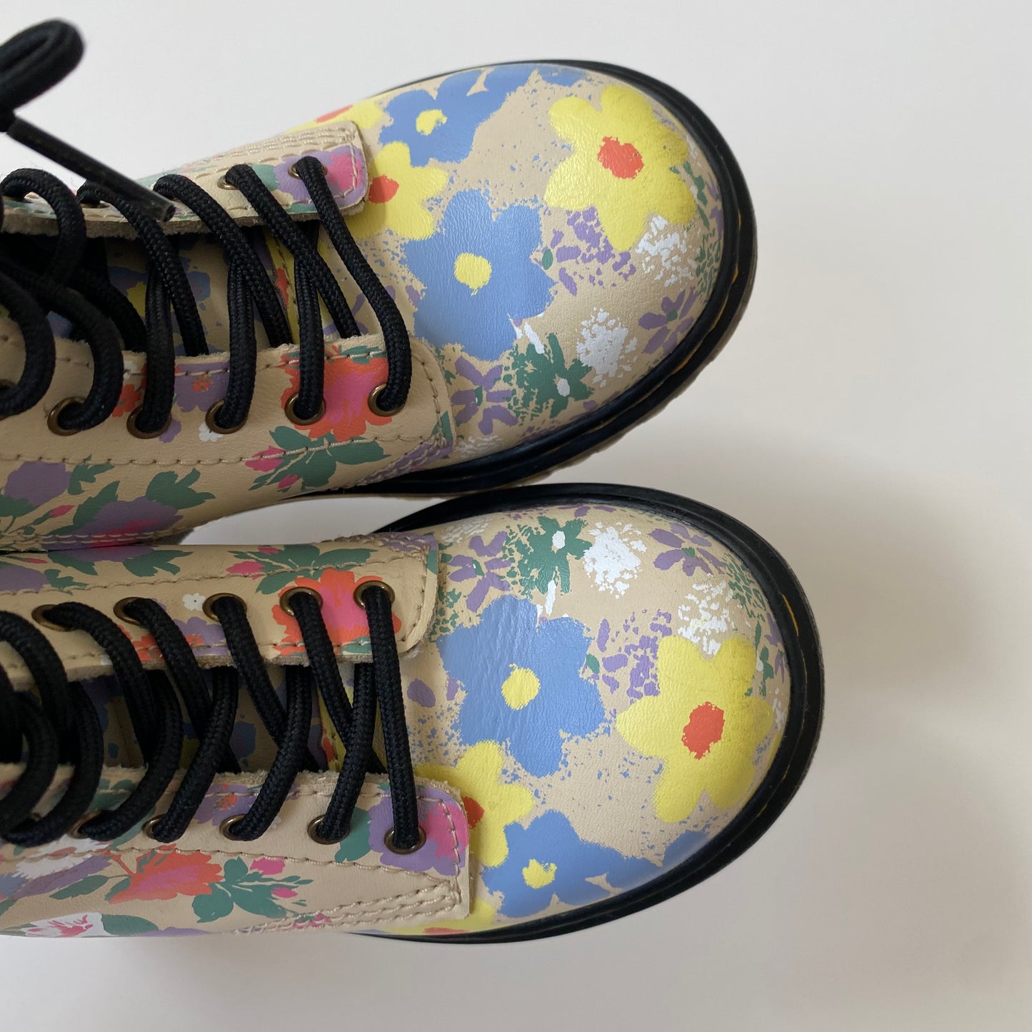 Dr Martens 1460 floral mash up hydro pastel UK size 7.5 like new