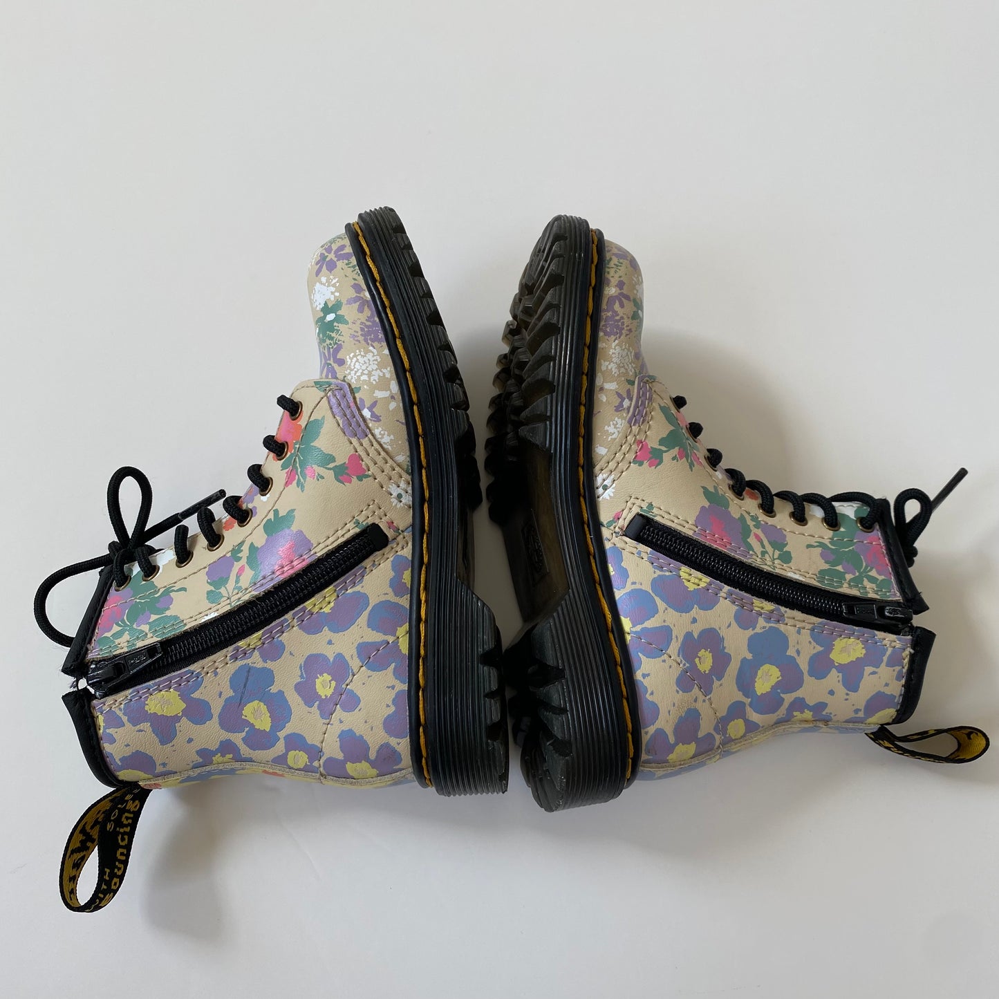 Dr Martens 1460 floral mash up hydro pastel UK size 7.5 like new