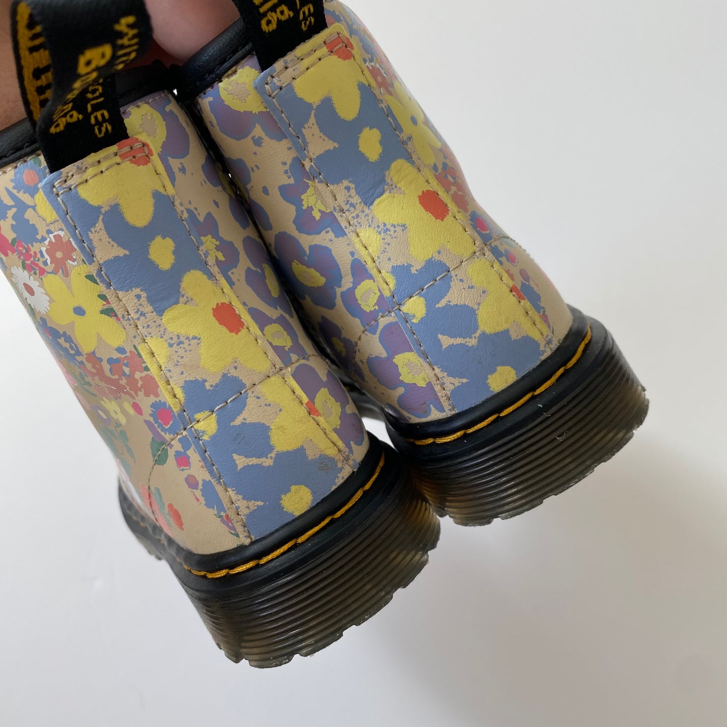 Dr Martens 1460 floral mash up hydro pastel UK size 7.5 like new
