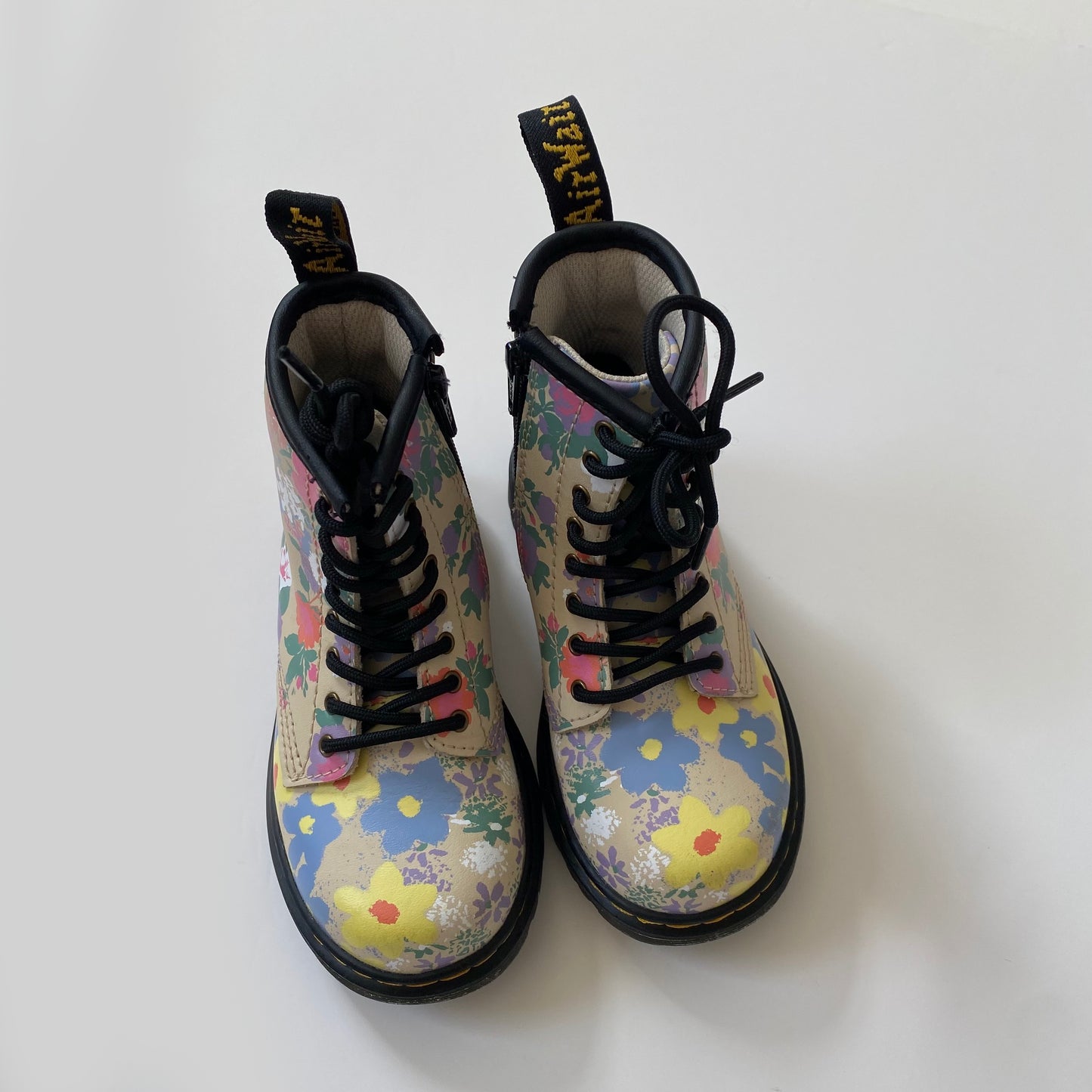 Dr Martens 1460 floral mash up hydro pastel UK size 7.5 like new