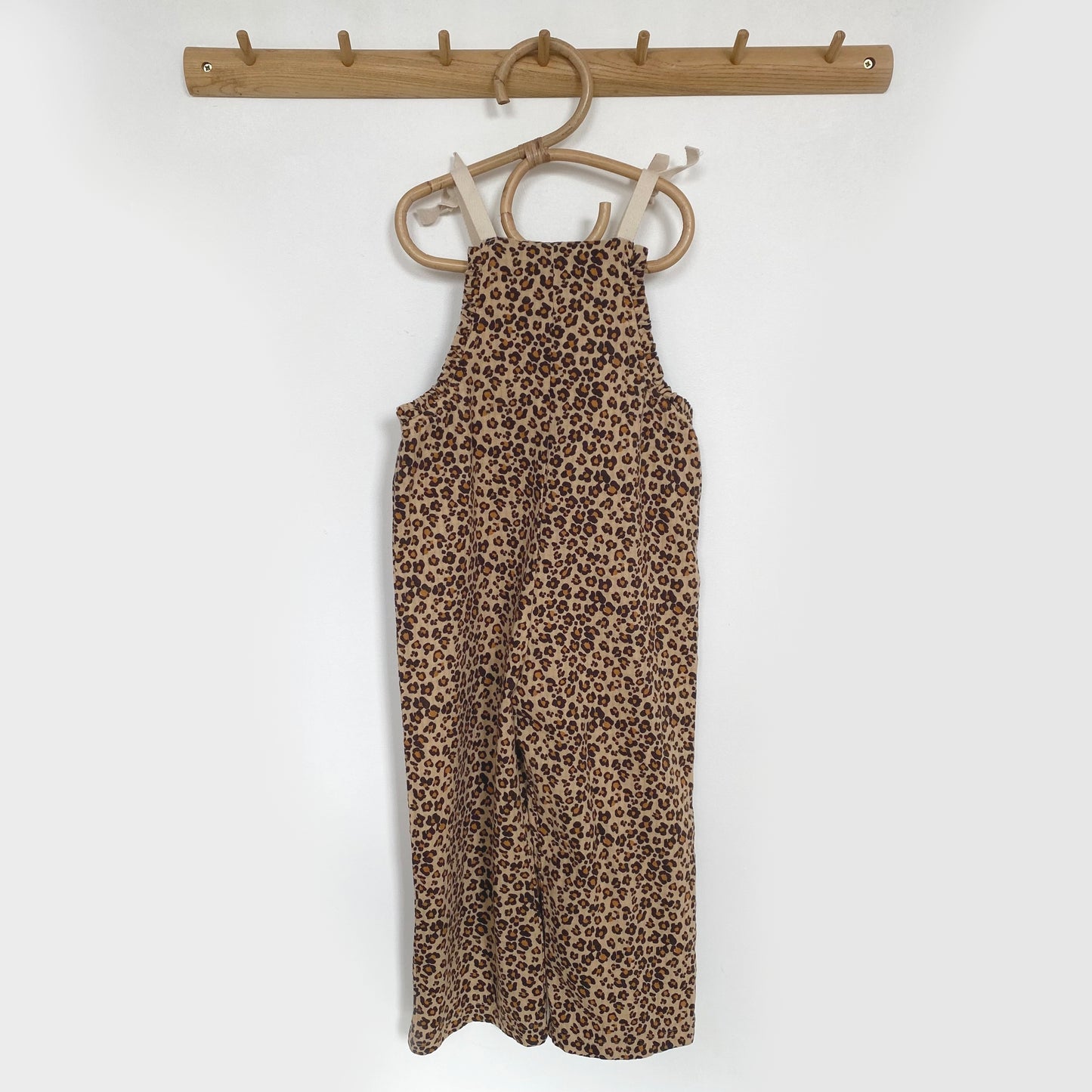 5-6Y* Zara leopard print wide leg jumpsuit