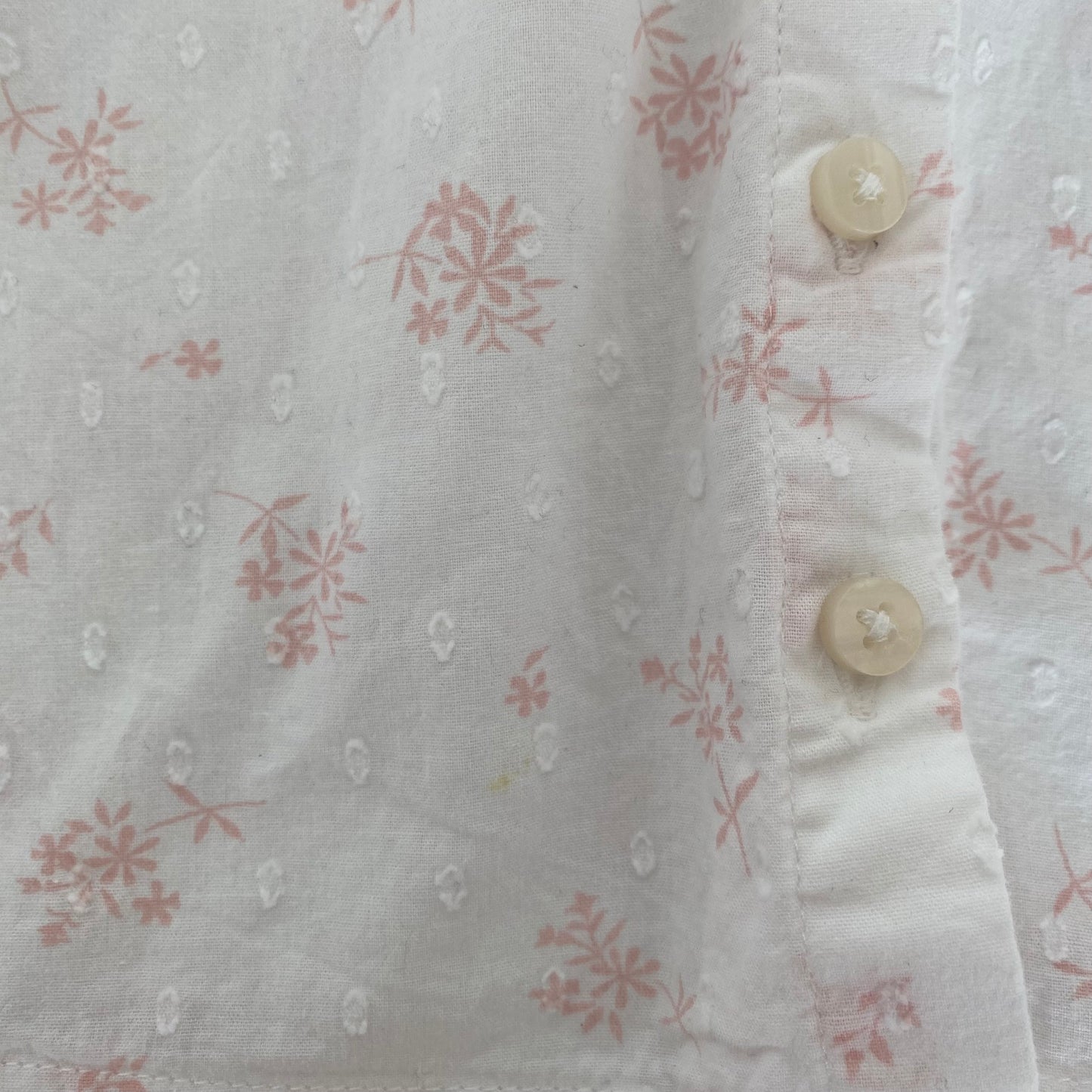 3-4Y Next embroidered dusky red dungarees and floral collared blouse set
