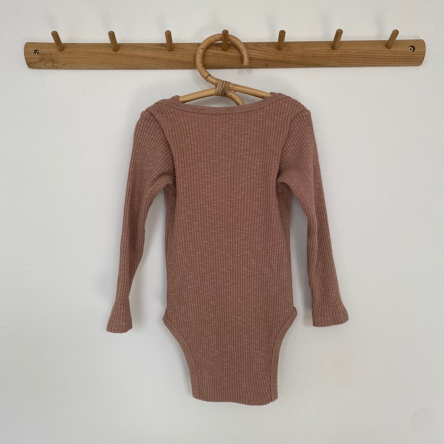 2-3 years Claude and Co Milking it ribbed dusky pink bodysuit