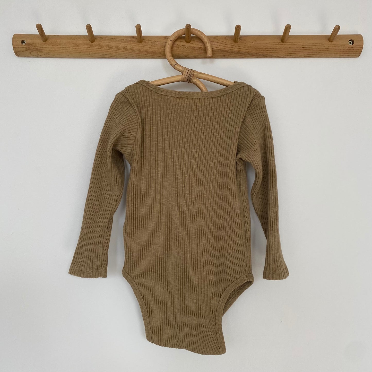 2-3 years Claude and Co Milking it ribbed dusky chocolate bodysuit