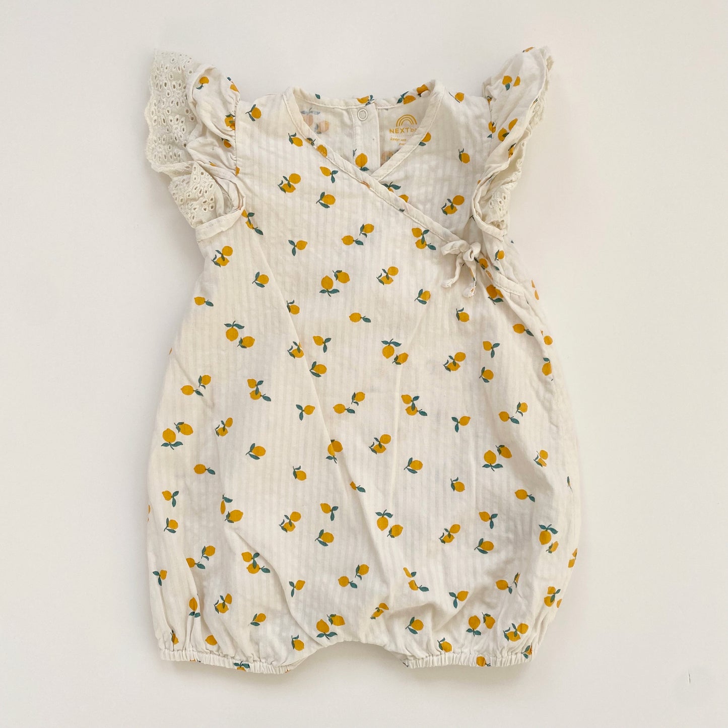 3-6M Next lemon rubble wrap romper