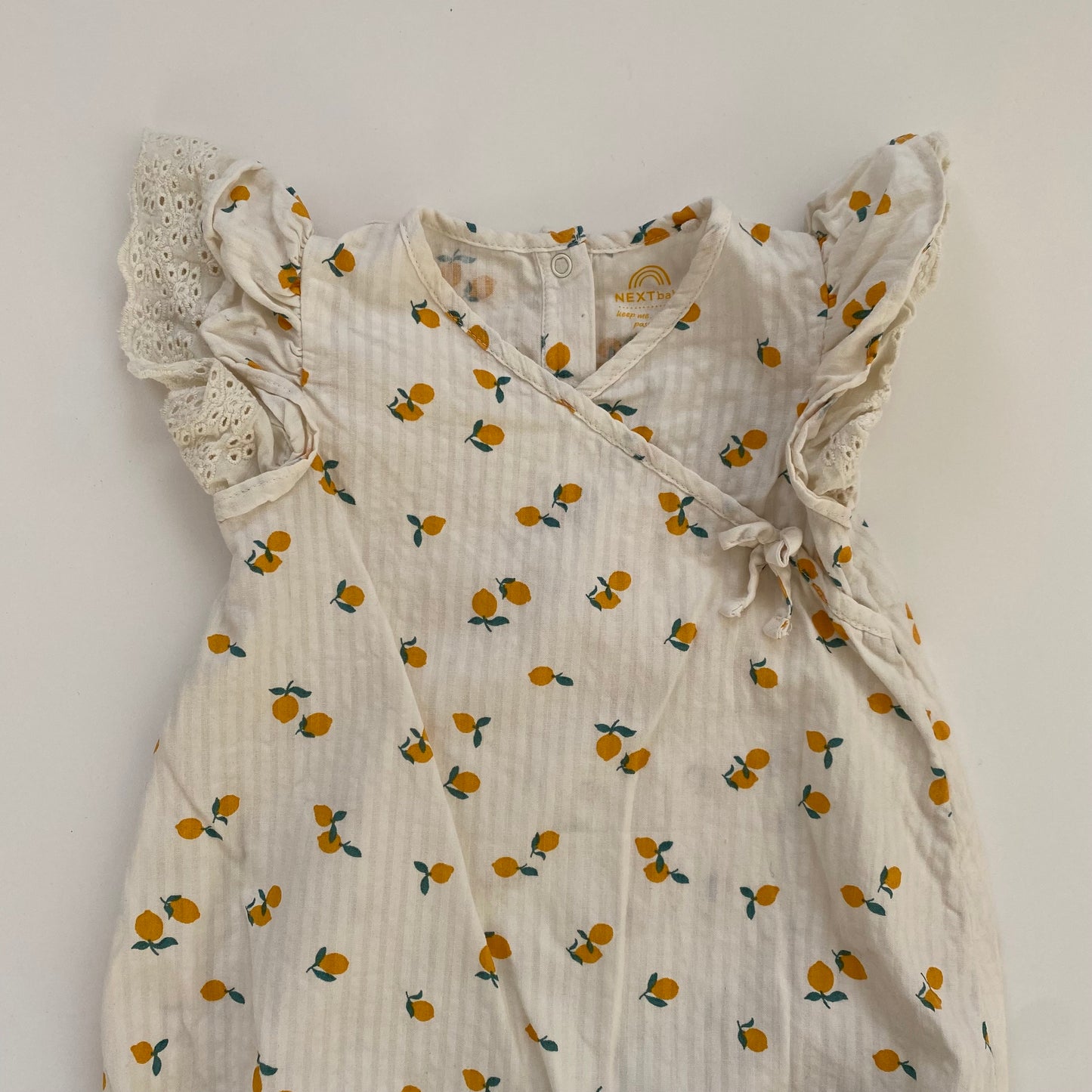 3-6M Next lemon rubble wrap romper