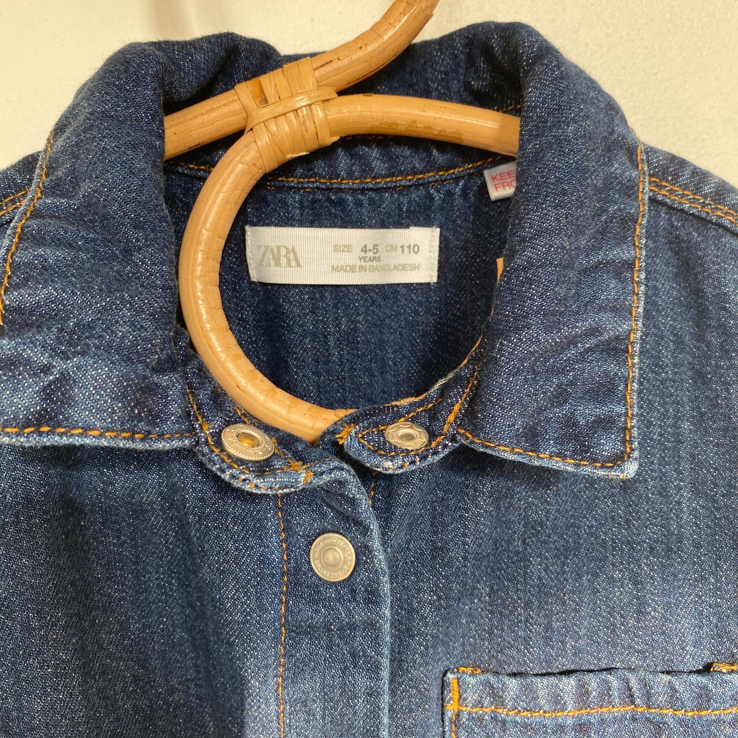 4-5Y Zara blue denim boilersuit