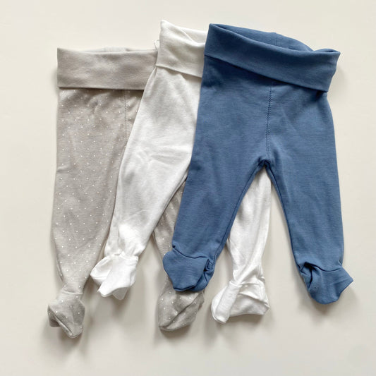 1-2M H&M footed leggings set