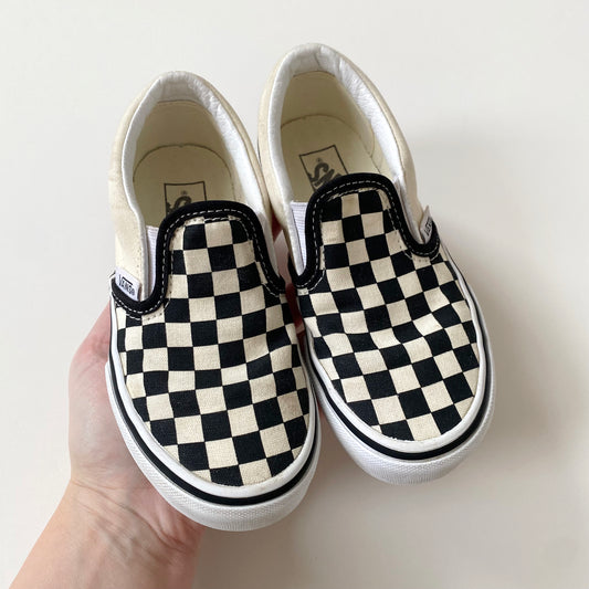 Vans checkerboard slip on UK size 12