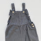 3-4Y Zara charcoal grey frill dungarees