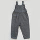 3-4Y Zara charcoal grey frill dungarees