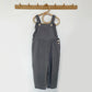3-4Y Zara charcoal grey frill dungarees