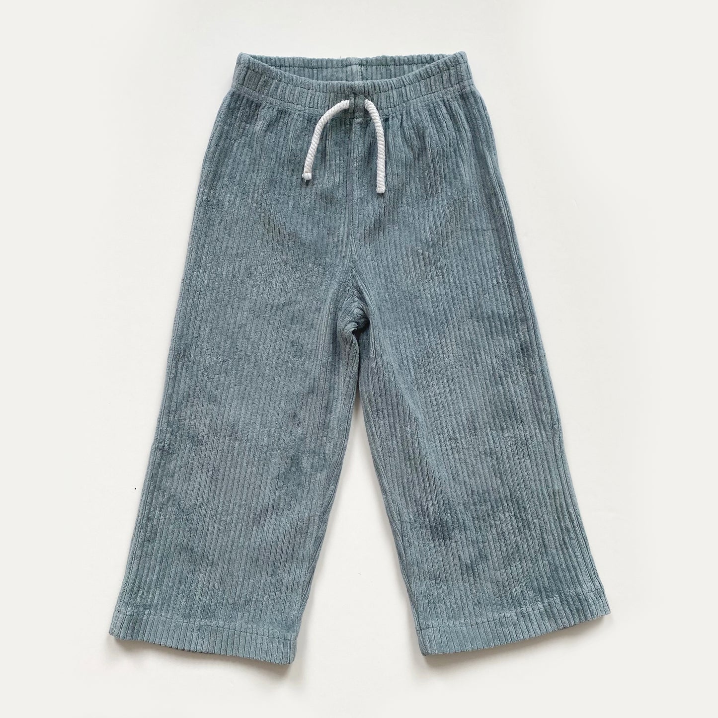 2-3Y Zara velour ribbed wide leg trousers