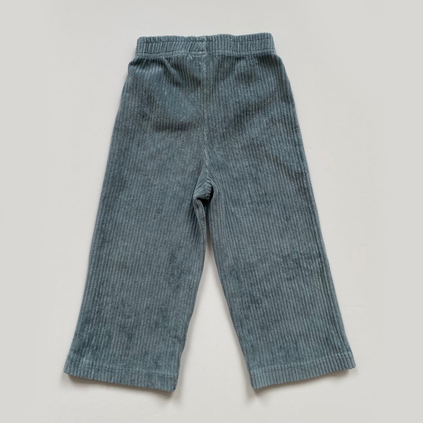 2-3Y Zara velour ribbed wide leg trousers