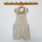 4-5Y Zara sand denim short dungarees