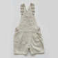 4-5Y Zara sand denim short dungarees