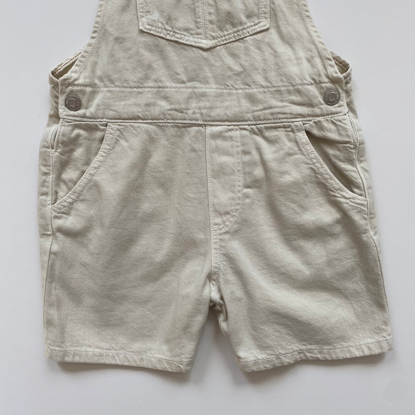 4-5Y Zara sand denim short dungarees