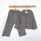5-6Y Zara black gingham co-ord set - shirt and wide leg trousers