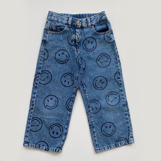 4-5Y Next x Smiley World wide leg jeans