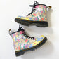 Dr Martens 1460 floral mash up hydro pastel UK size 7.5 like new