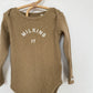 2-3 years Claude and Co Milking it ribbed dusky chocolate bodysuit