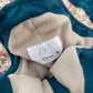 12-18M* Zara teal terrazzo zip up snowsuit
