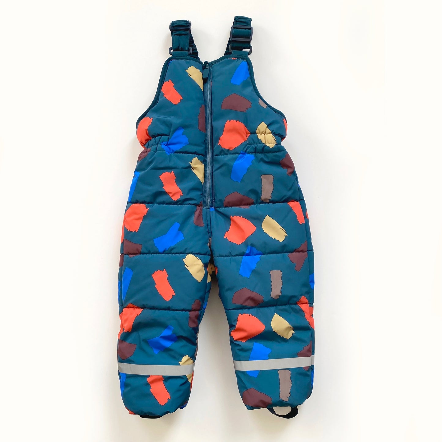 12-18M* Zara teal terrazzo zip up snowsuit