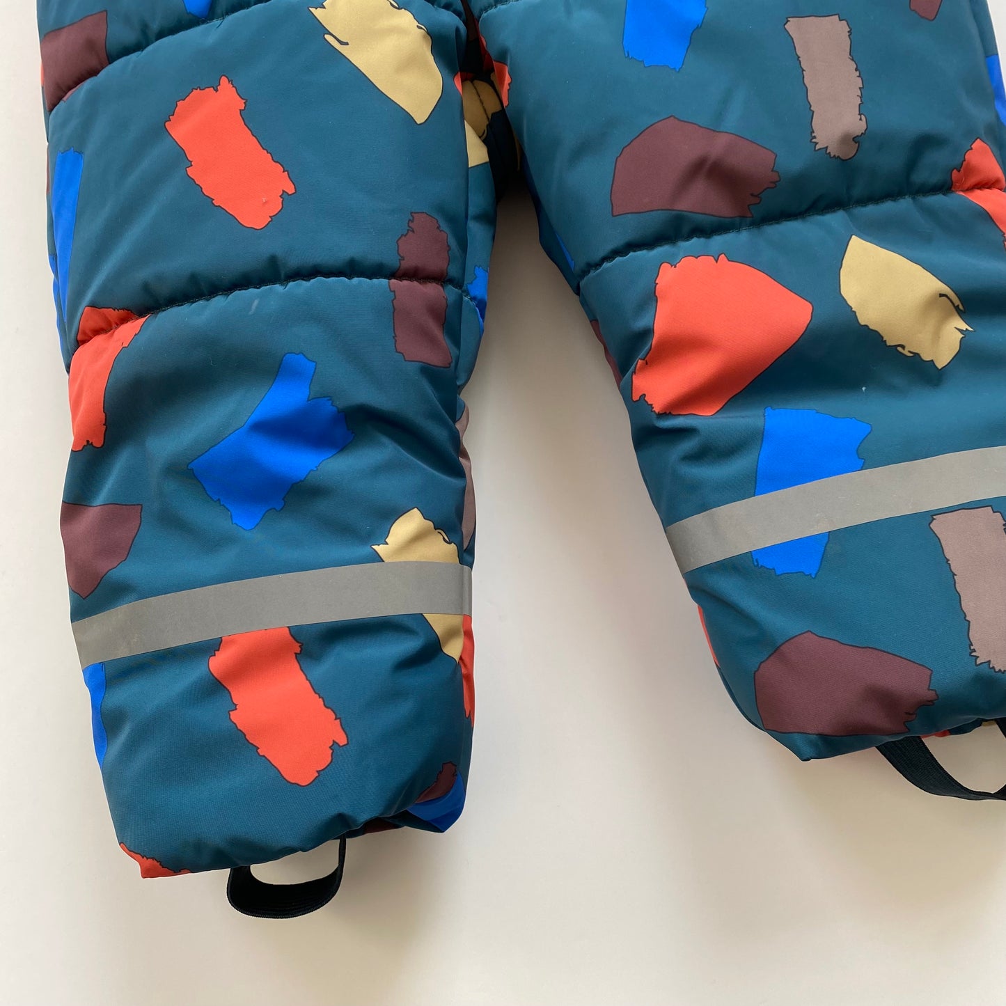 12-18M* Zara teal terrazzo zip up snowsuit