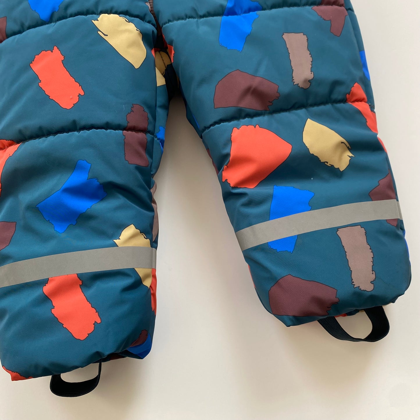 12-18M* Zara teal terrazzo zip up snowsuit
