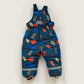 12-18M* Zara teal terrazzo zip up snowsuit