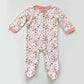 6-9M Kyle & Deena strawberry zip sleepsuit