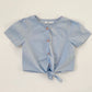 5-6Y Reserved blue tie shirt