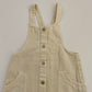 3-4Y Zara butter yellow denim pinafore dress