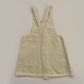 3-4Y Zara butter yellow denim pinafore dress