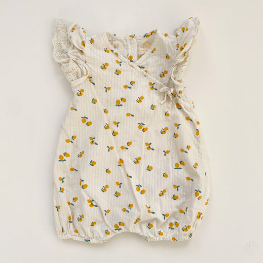 3-6M Next lemon rubble wrap romper