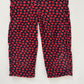 3Y Oshkosh B'Gosh red floral needlecord soft dungarees