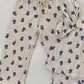 3-4Y Zara cream blue floral wide leg trousers and frill top set