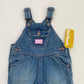 6M Oshkosh denim dungarees with pink detail - new with tags