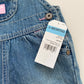 6M Oshkosh denim dungarees with pink detail - new with tags