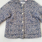 3-4Y Zara quilted jacket with blue flowers