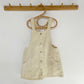 3-4Y Zara butter yellow denim pinafore dress