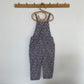 3-4Y Zara blue ditsy floral dungarees