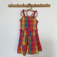 4-5Y Tu check tiered dress